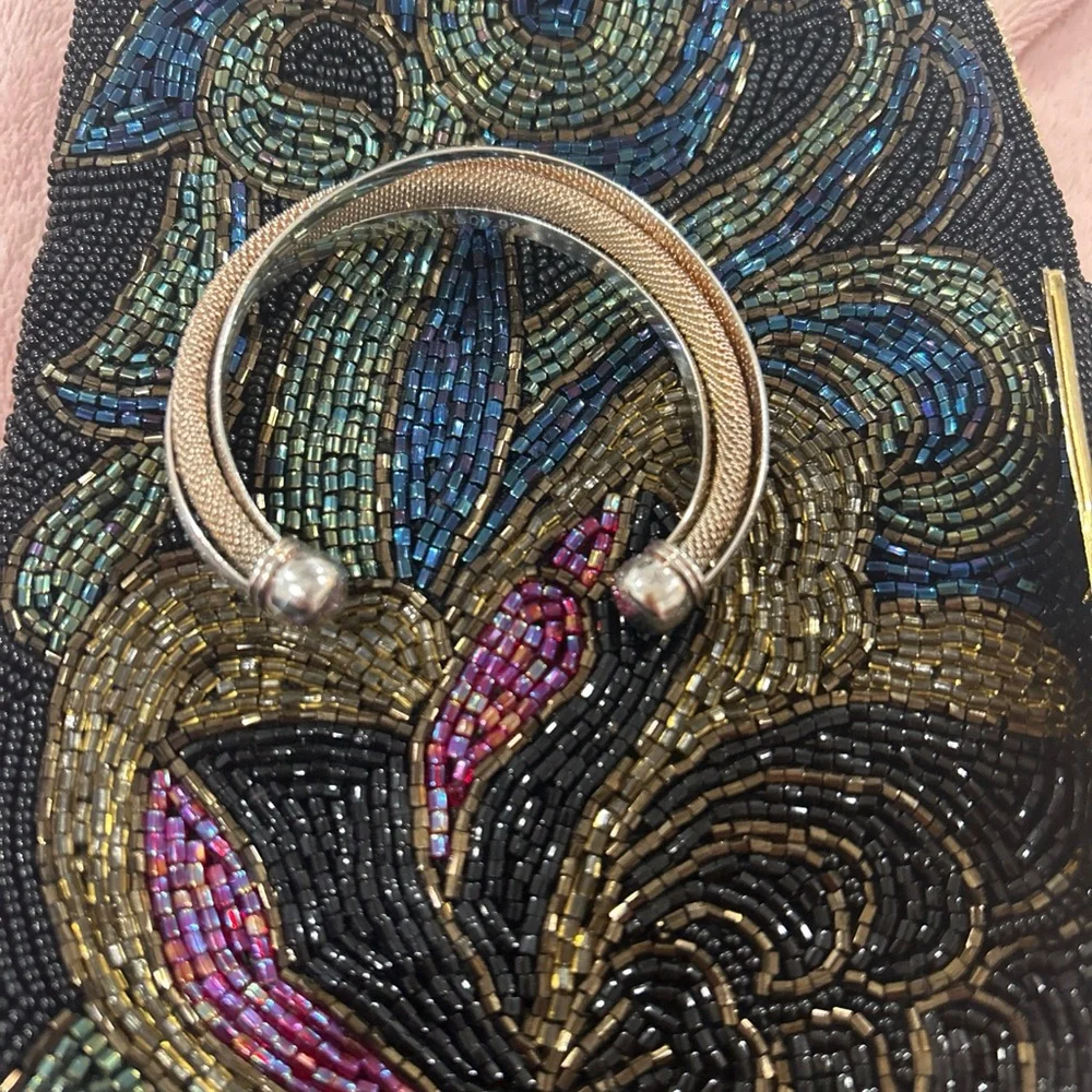 Tiffany & Co Polished Sterling Silver And Mesh Twist Cuff Bracelet 37.5 Grams - Picture 10 of 10